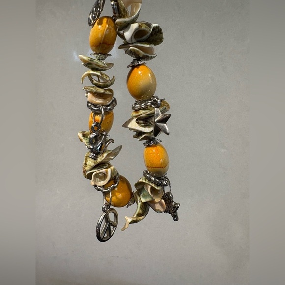 Boho Chic Shell & Gemstone Charm
Bracelet - Picture 8 of 8